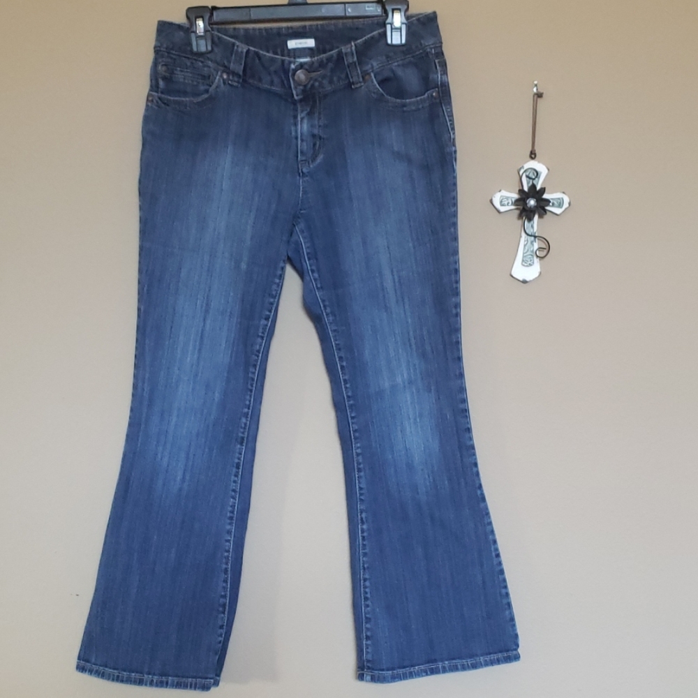 Liz Claiborne Petite Stretch Flare Jeans 8P